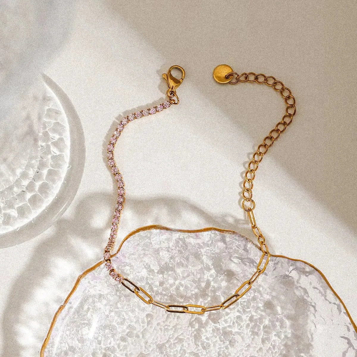 Pink Double Tennis Bracelet sold by Regina jewelry product image thumbnail 3