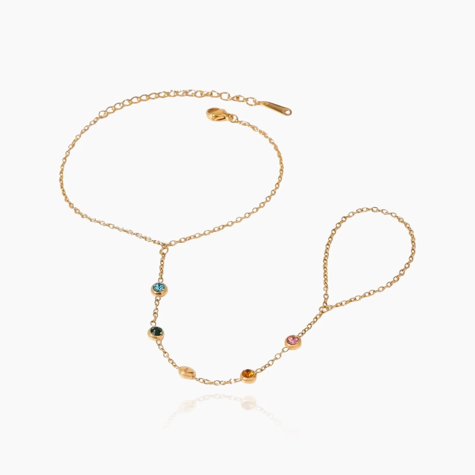 Rainbow Hand Chain sold by Regina jewelry