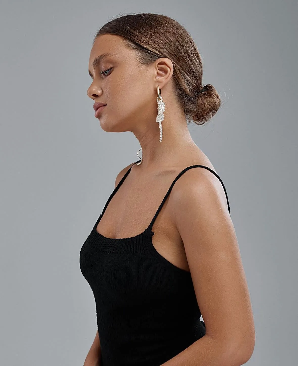 Freshwater Pearl Knot Earrings sold by Regina jewelry product image thumbnail 3