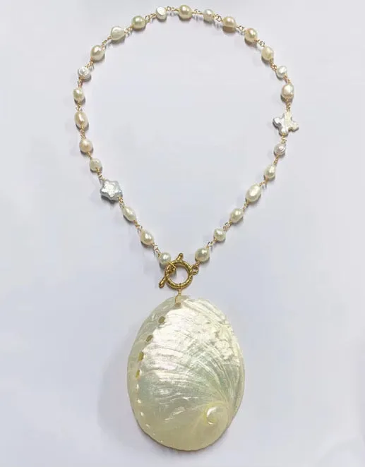 Ocean’s Secret Natural Shell Necklace sold by Regina jewelry product image thumbnail 5