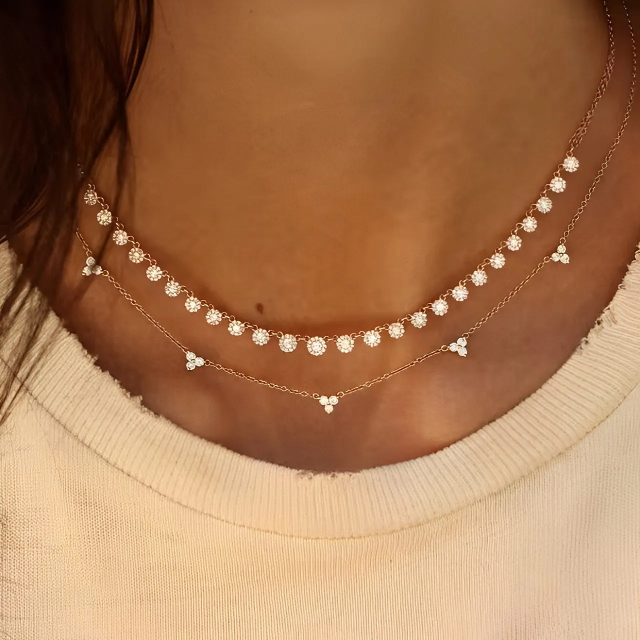 925 Sterling Silver Necklace Trio Diamante sold by Regina jewelry product image thumbnail 2