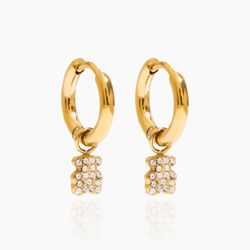 Teddy Mini Hoop Earrings sold by Regina jewelry