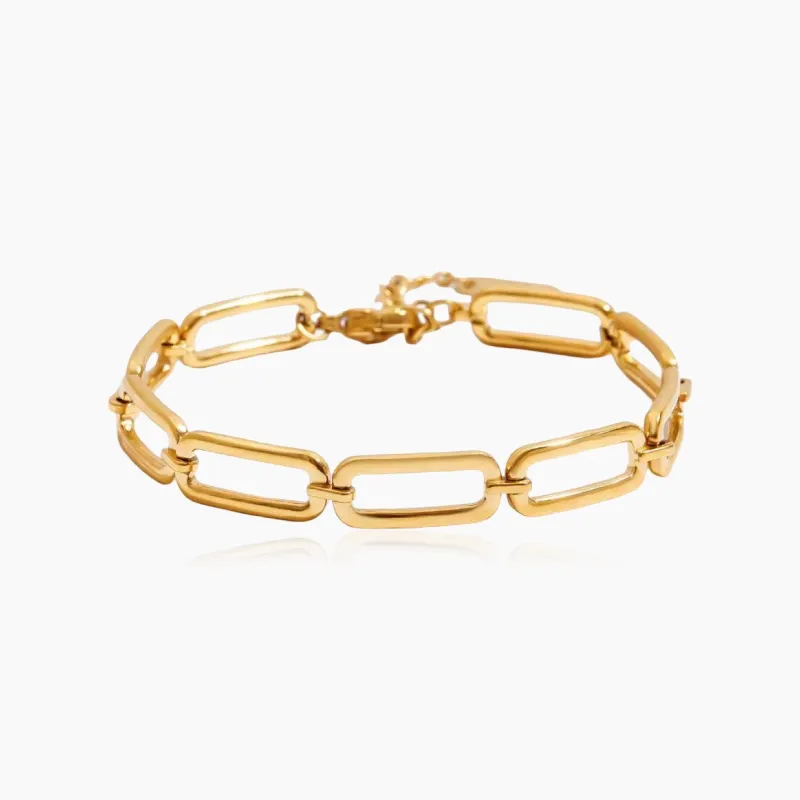 Chunky Paperclip Chain Bracelet sold by Regina jewelry