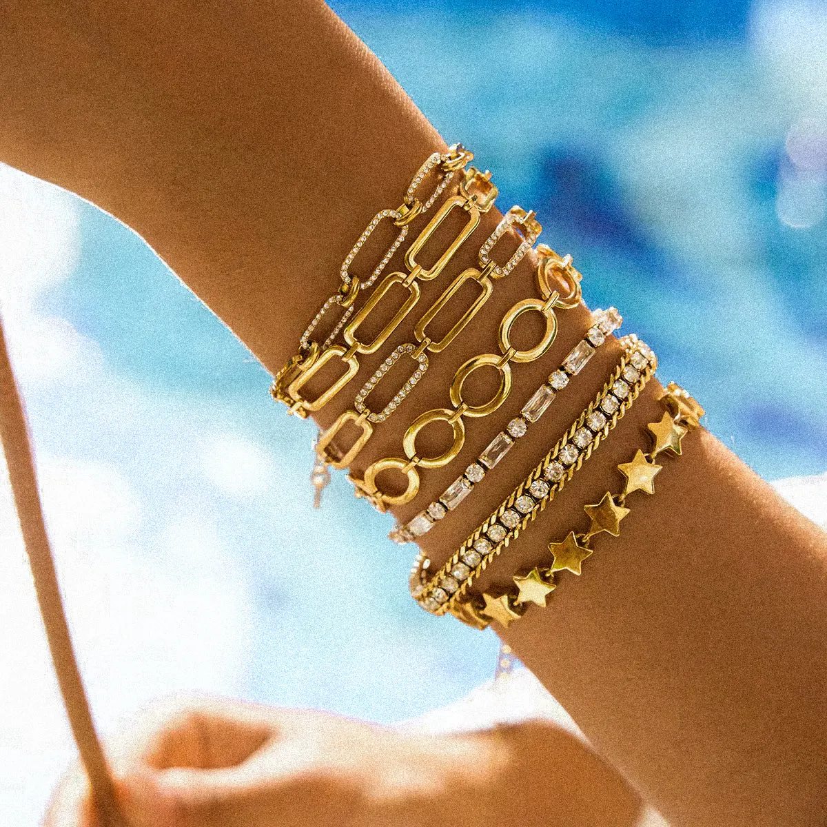 Elevated Paperclip Chain Bracelet sold by Regina jewelry product image thumbnail 3