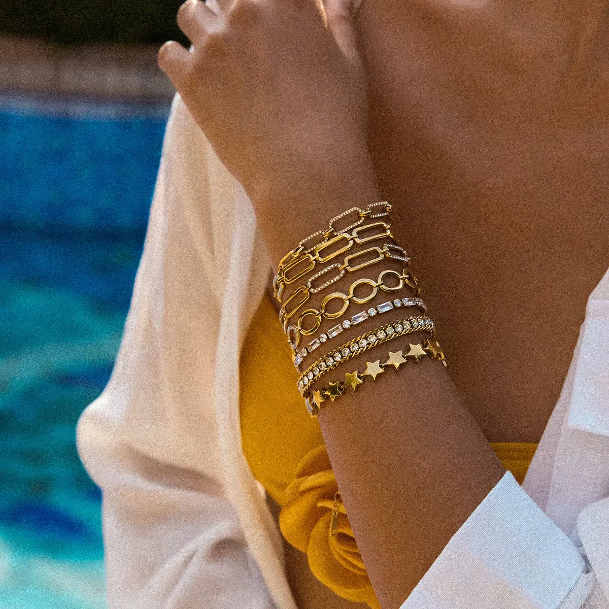 Elevated Paperclip Chain Bracelet sold by Regina jewelry product image thumbnail 4