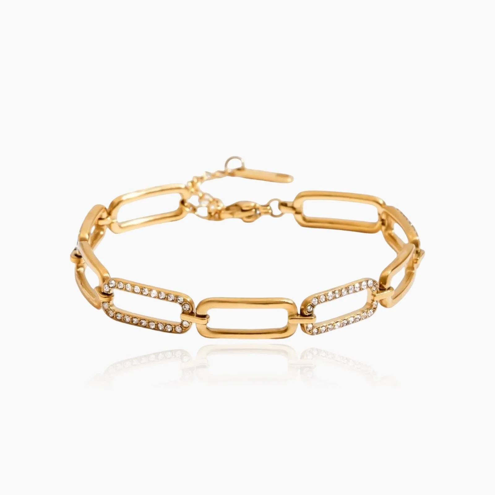 Elevated Paperclip Chain Bracelet sold by Regina jewelry