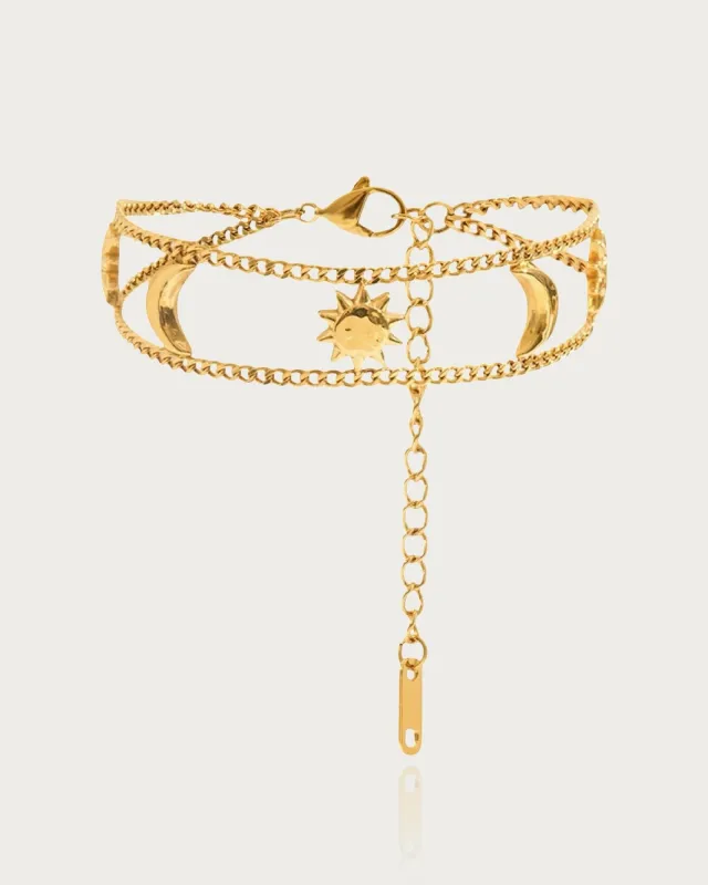 Double Sun And Moon Bracelet sold by Regina jewelry