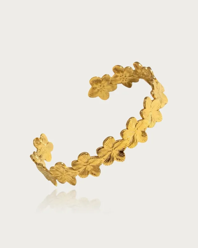 Flower Cuff Bracelet sold by Regina jewelry