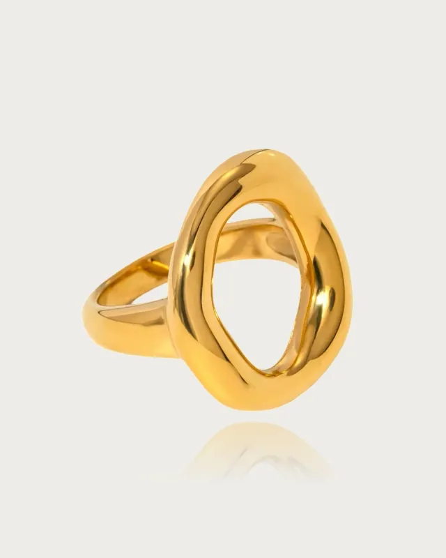 Molten Statement Oval Ring sold by Regina jewelry
