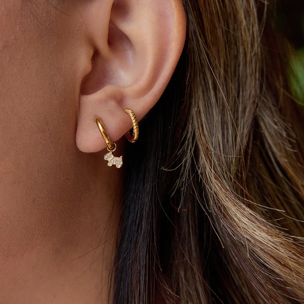 Mini Twisted Hoop Earrings sold by Regina jewelry product image thumbnail 2