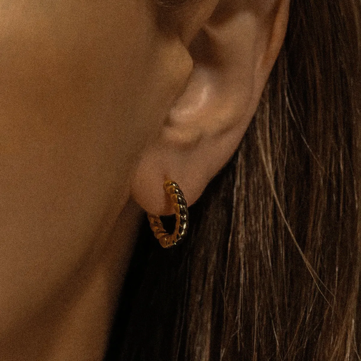 Mini Twisted Hoop Earrings sold by Regina jewelry product image thumbnail 4