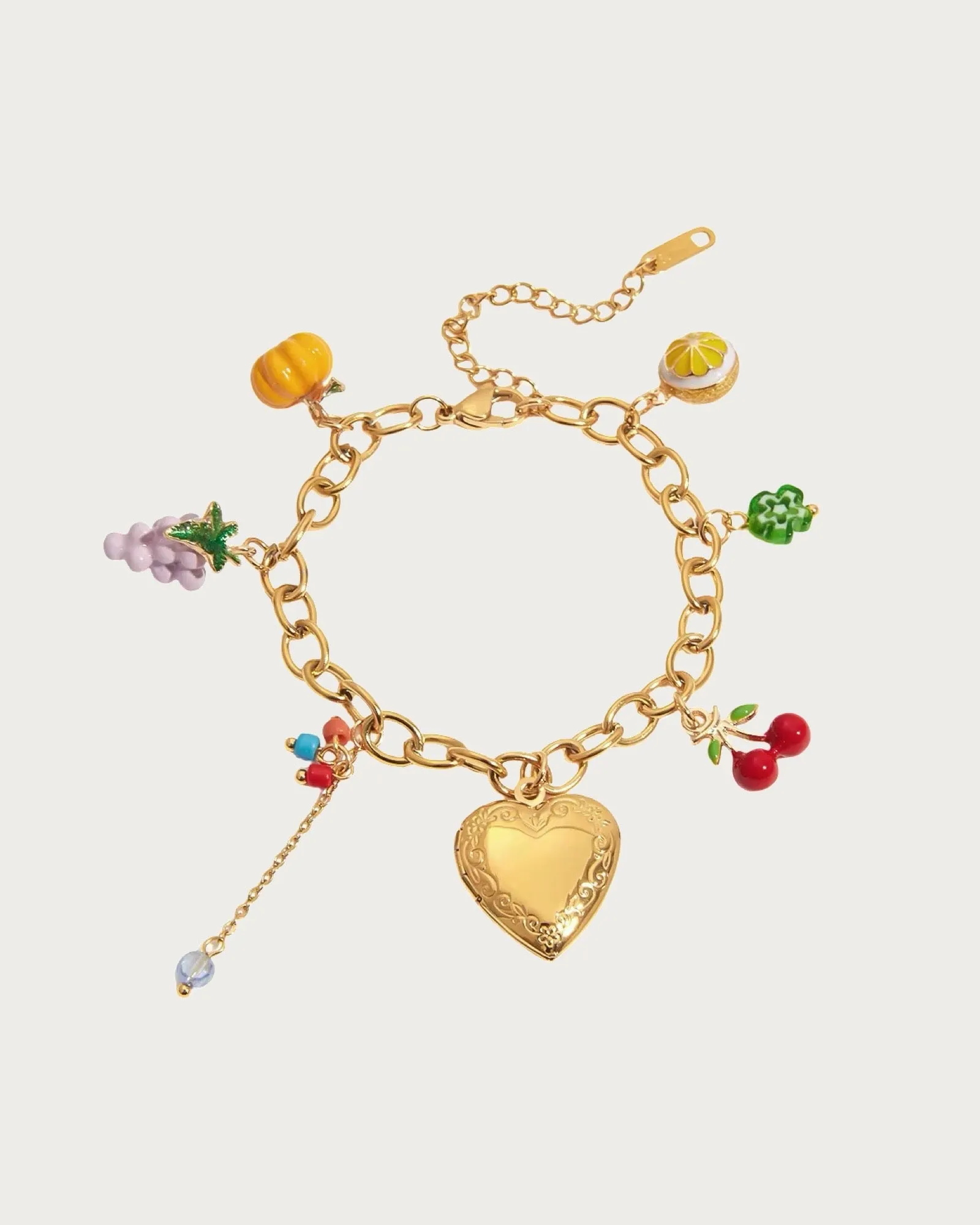 Fruit Locket Heart Bracelet sold by Regina jewelry