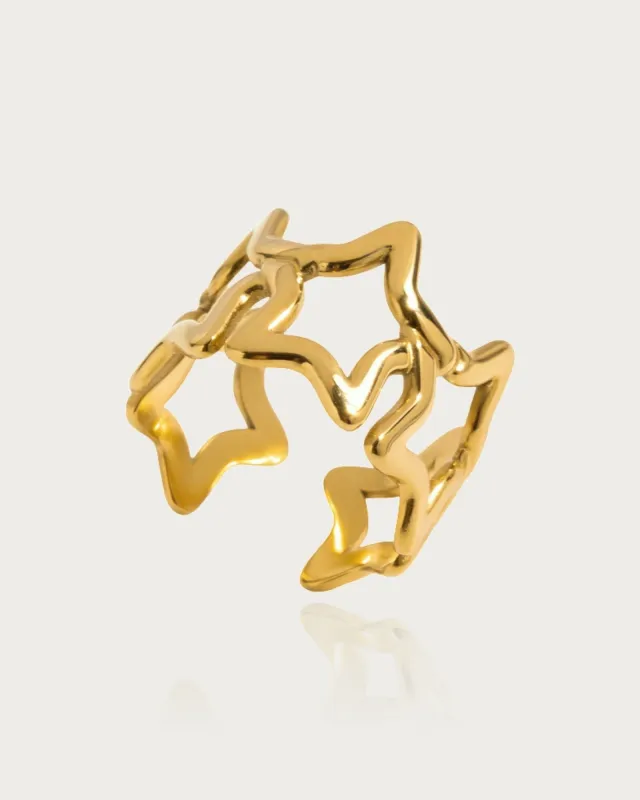 Star Ring Adjustable Size sold by Regina jewelry