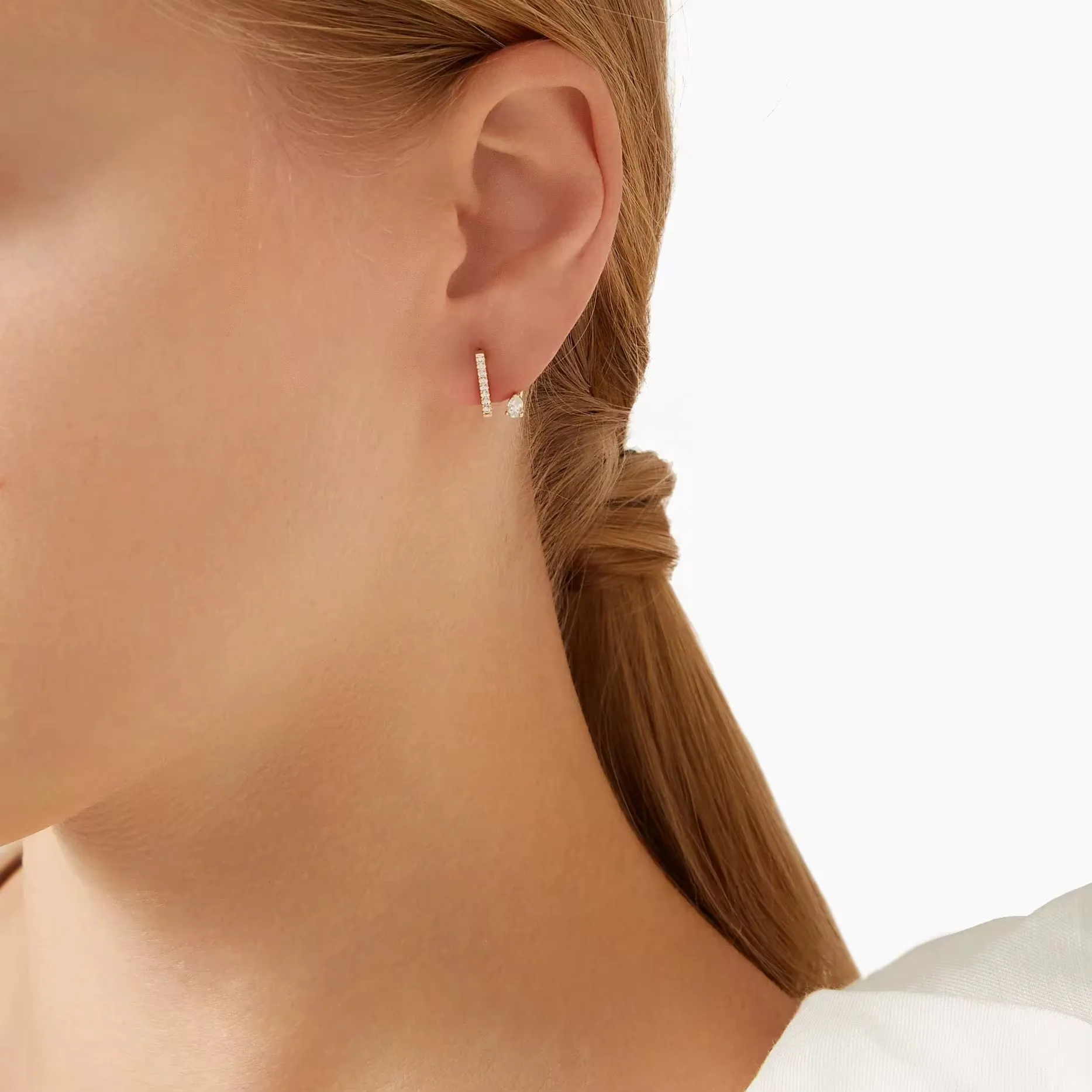 Double Jacket Earrings Sterling Silver sold by Regina jewelry product image thumbnail 2