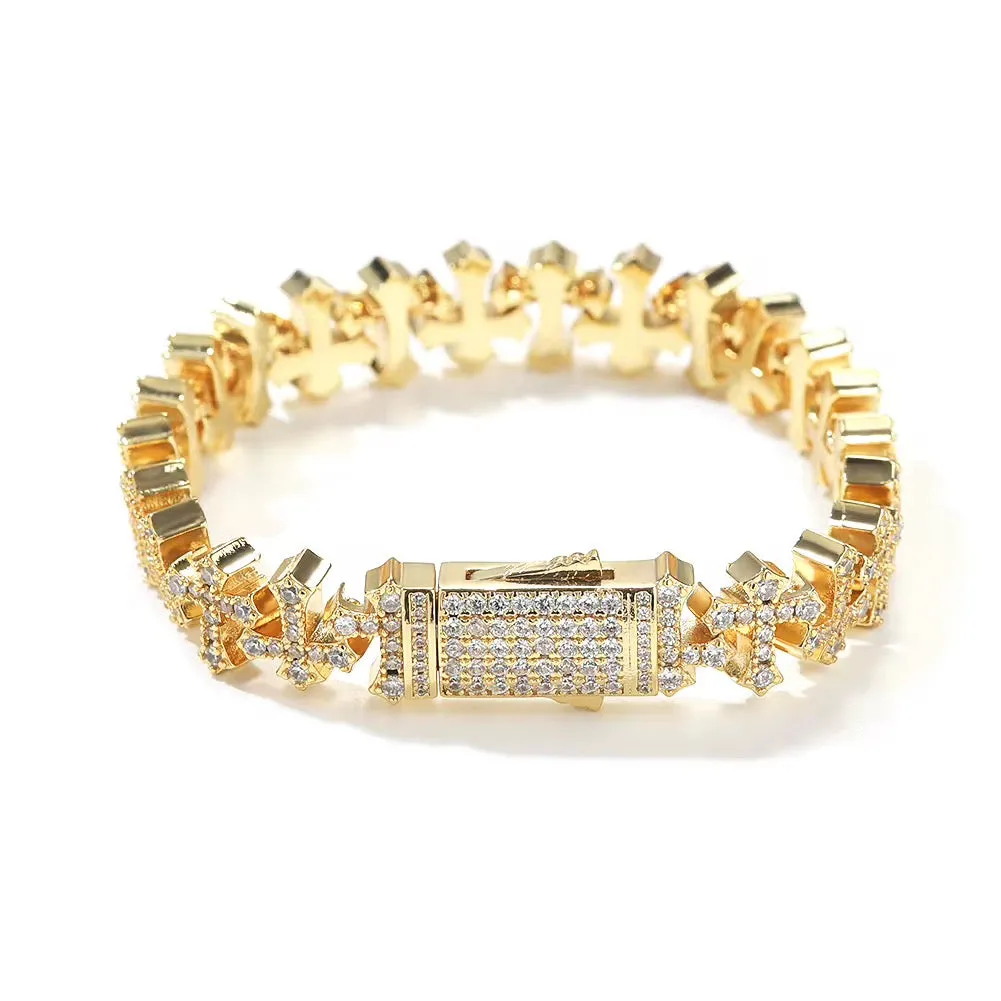 Cross Tennis Bracelet For Men sold by Regina jewelry product image thumbnail 4