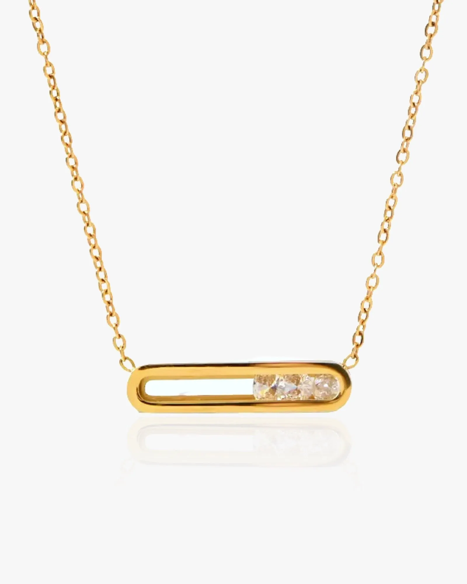 Sliding Crystals Necklace sold by Regina jewelry