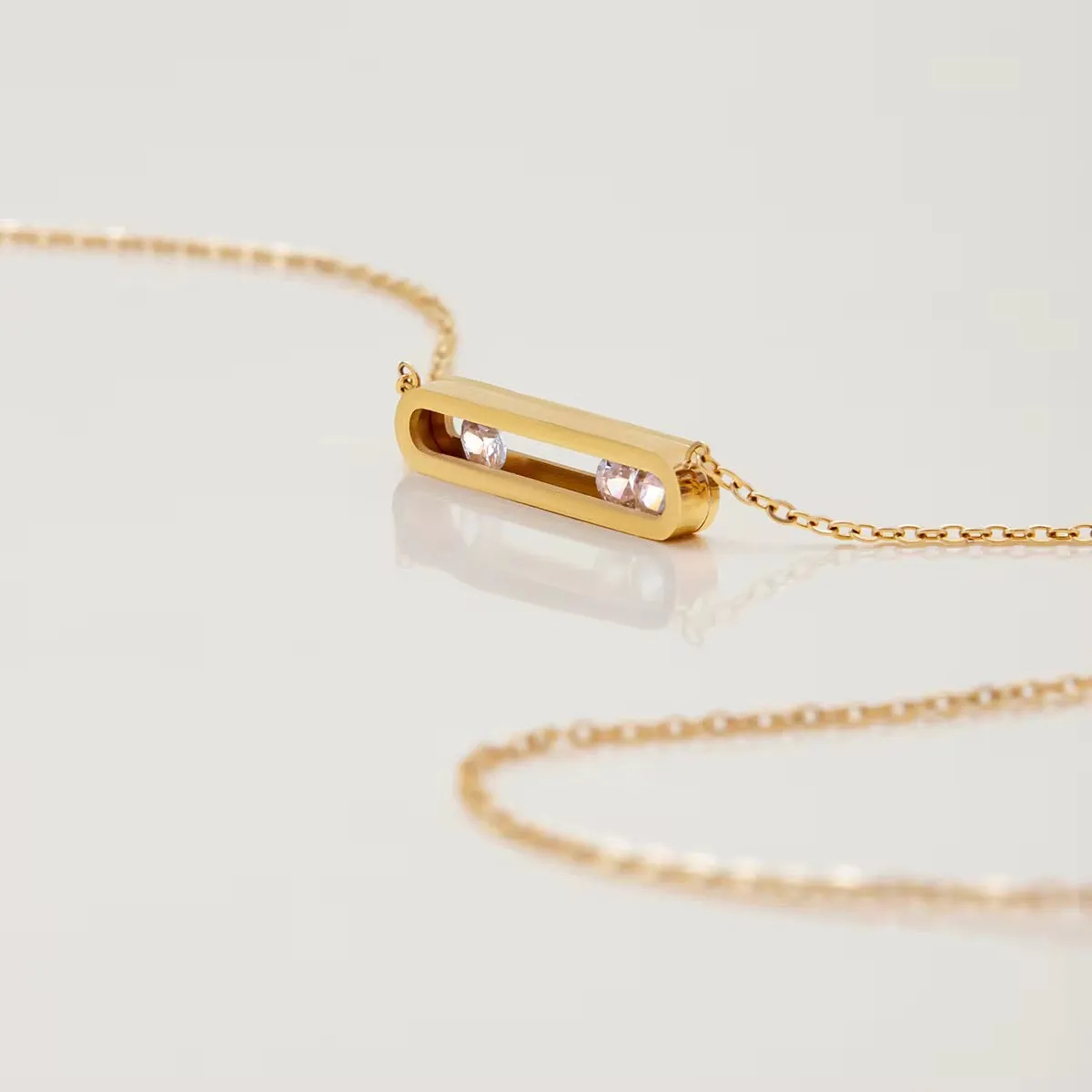 Sliding Crystals Necklace sold by Regina jewelry product image thumbnail 3