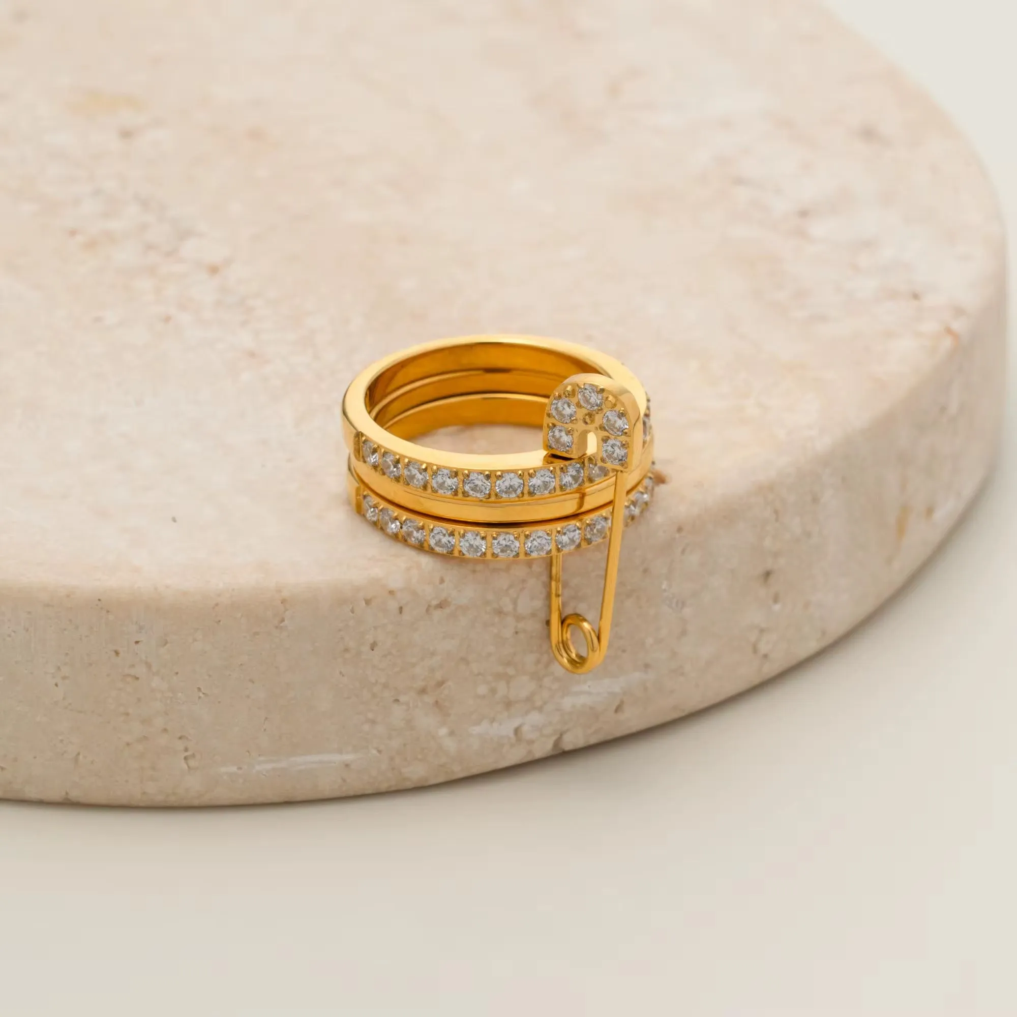 Safety Pin Stacking Ring sold by Regina jewelry product image thumbnail 4