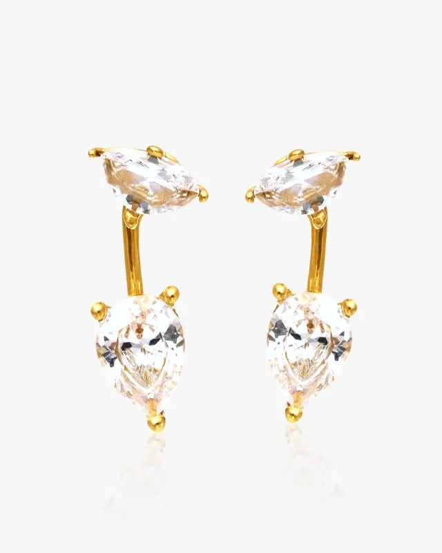 Jacket Earrings Diamante sold by Regina jewelry
