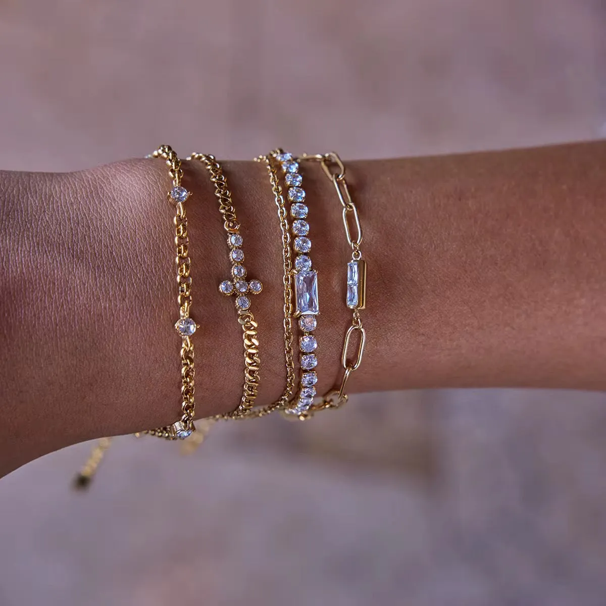 Crystal Cross Bracelet sold by Regina jewelry product image thumbnail 3