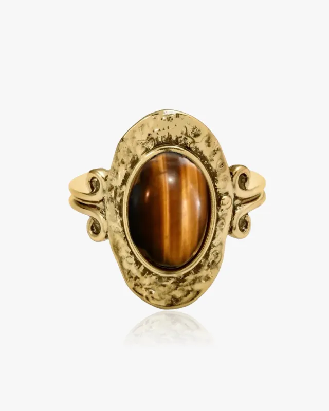 Tiger’s Eye Statement Ring sold by Regina jewelry