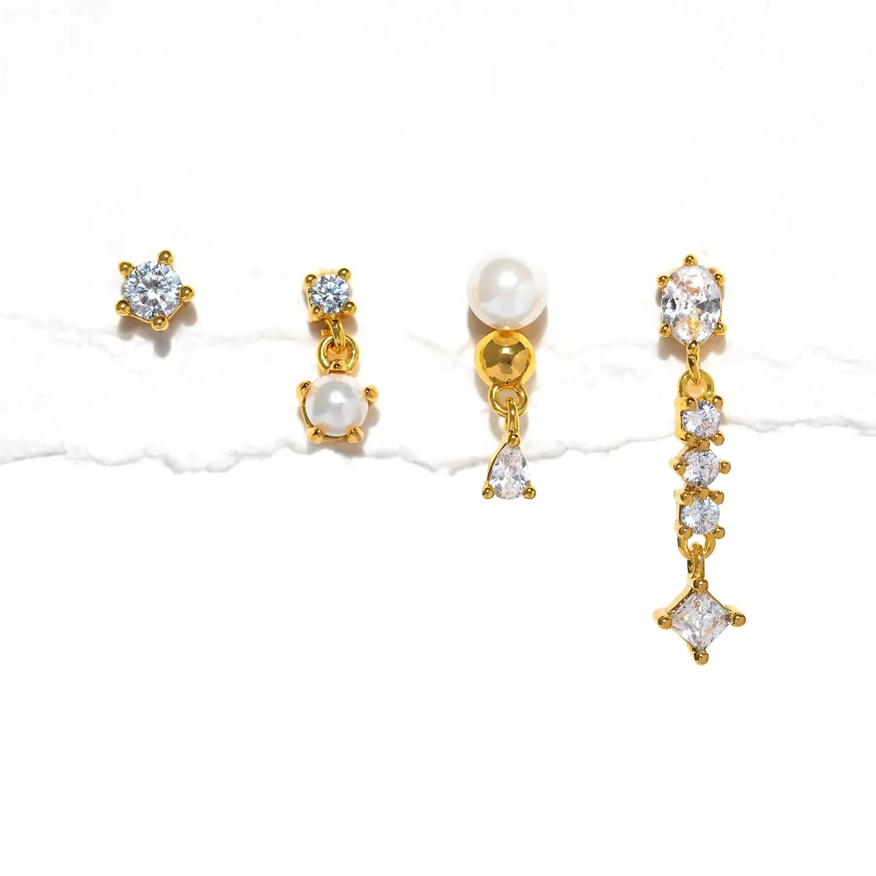 Diamonds And Pearls Earrings Set sold by Regina jewelry product image thumbnail 3