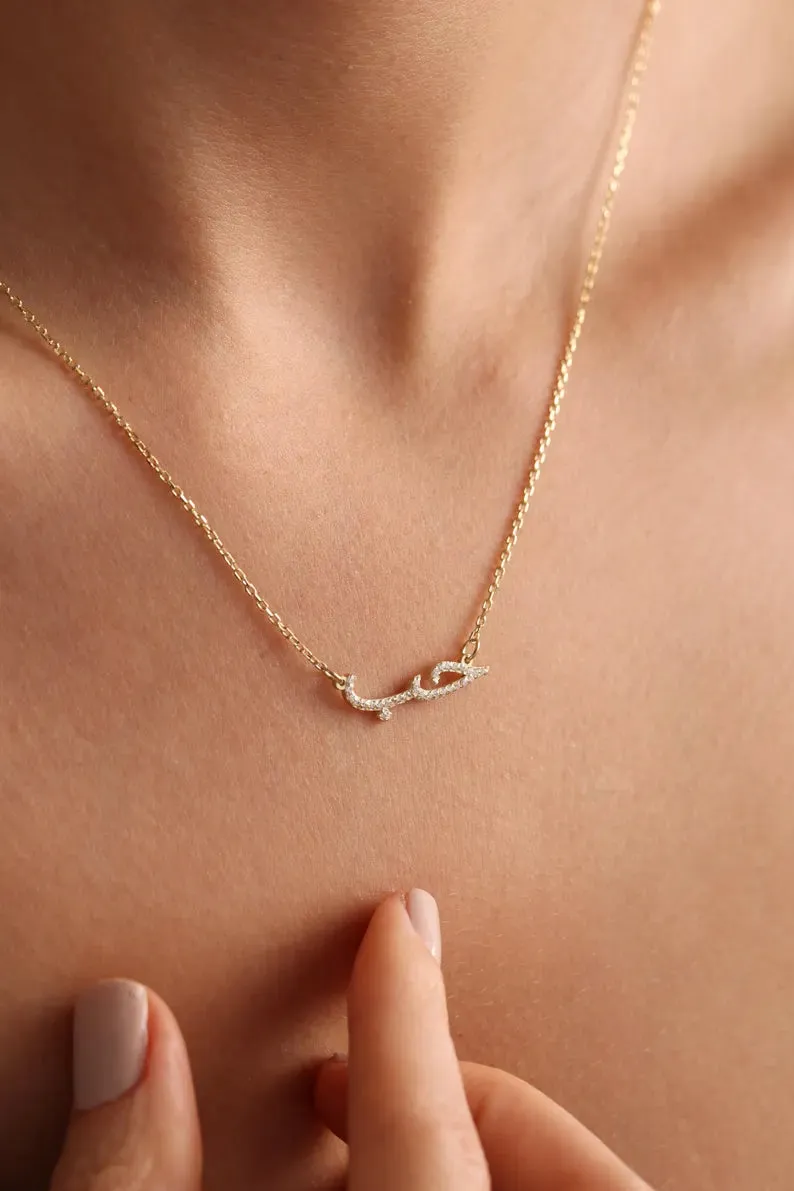 Diamond Arabic Custom Name Necklace sold by Regina jewelry product image thumbnail 3