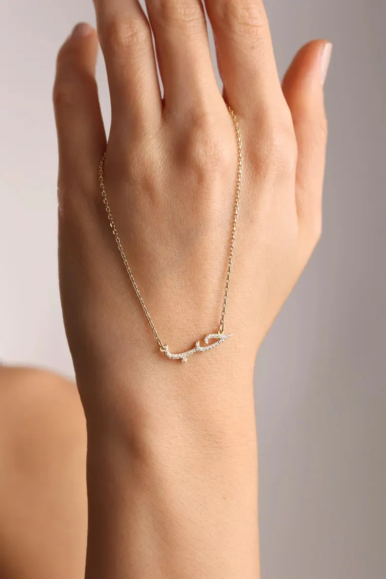 Diamond Arabic Custom Name Necklace sold by Regina jewelry product image thumbnail 4