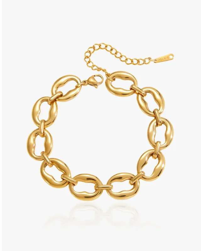 Organic Shape Link Bracelet sold by Regina jewelry