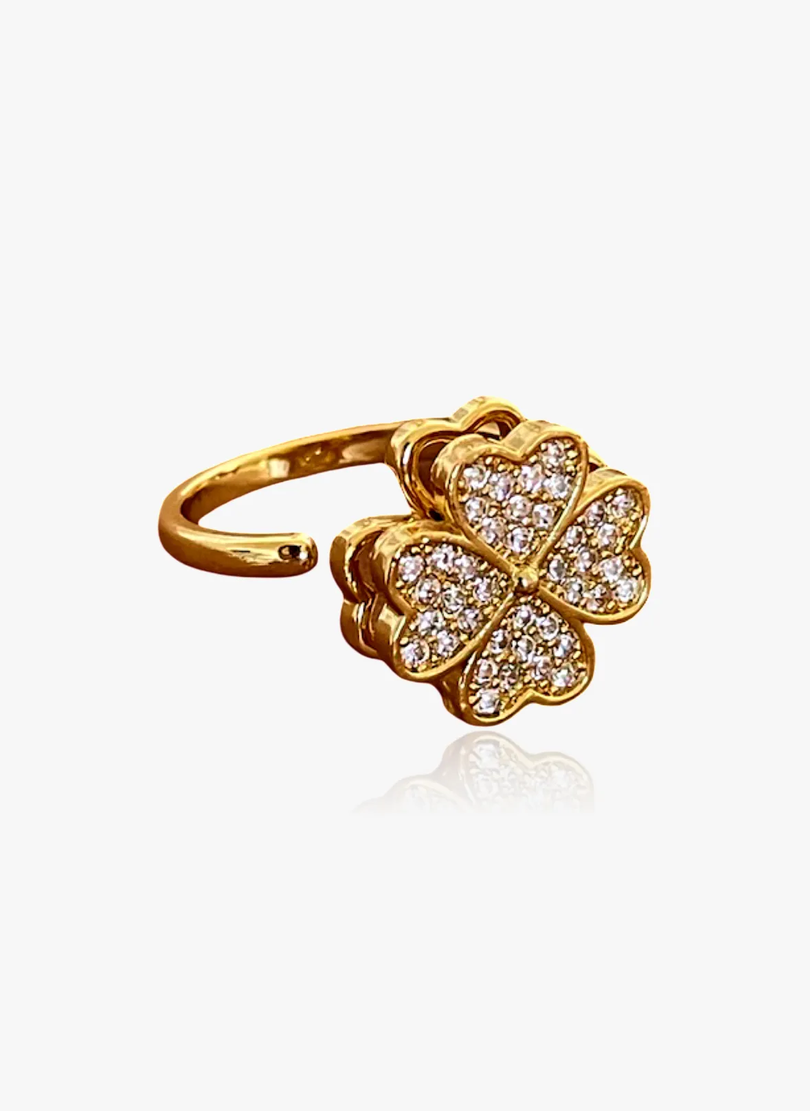 Fidget Ring Clover sold by Regina jewelry