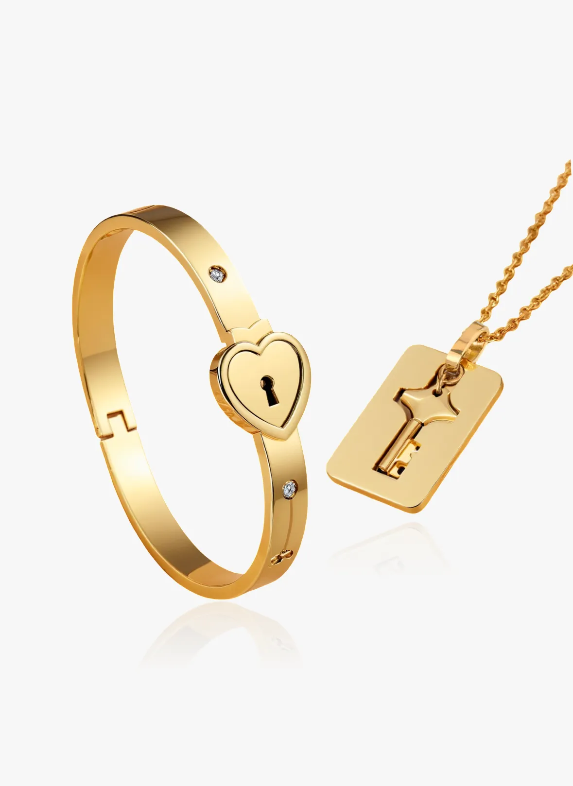 Love Lock Couples Bracelet Set sold by Regina jewelry product image thumbnail 2