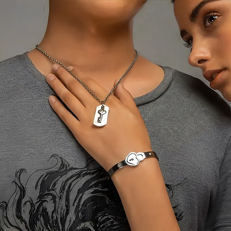 Love Lock Couples Bracelet Set sold by Regina jewelry