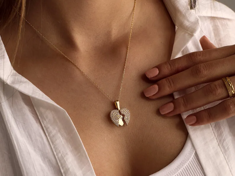 MEMORY - Personalized Opening Heart Necklace sold by Regina jewelry product image thumbnail 2