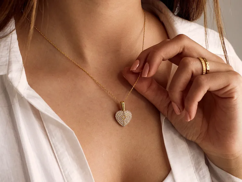 MEMORY - Personalized Opening Heart Necklace sold by Regina jewelry product image thumbnail 3