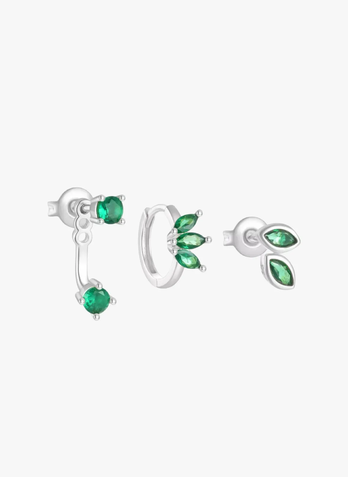 Jacket Earrings Set Emerald sold by Regina jewelry product image thumbnail 4