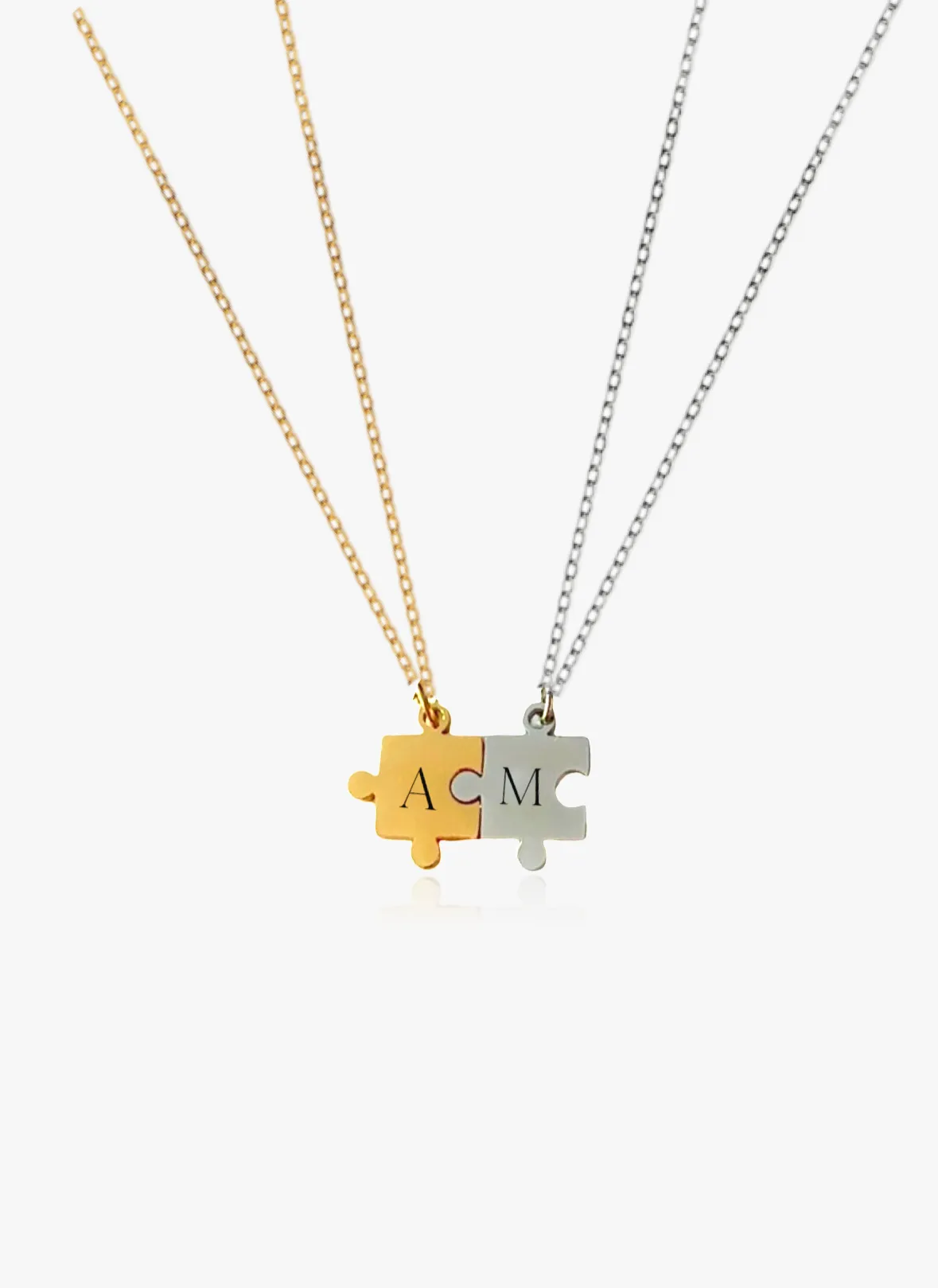 SOULMATE Personalized Puzzle Initial Necklace sold by Regina jewelry