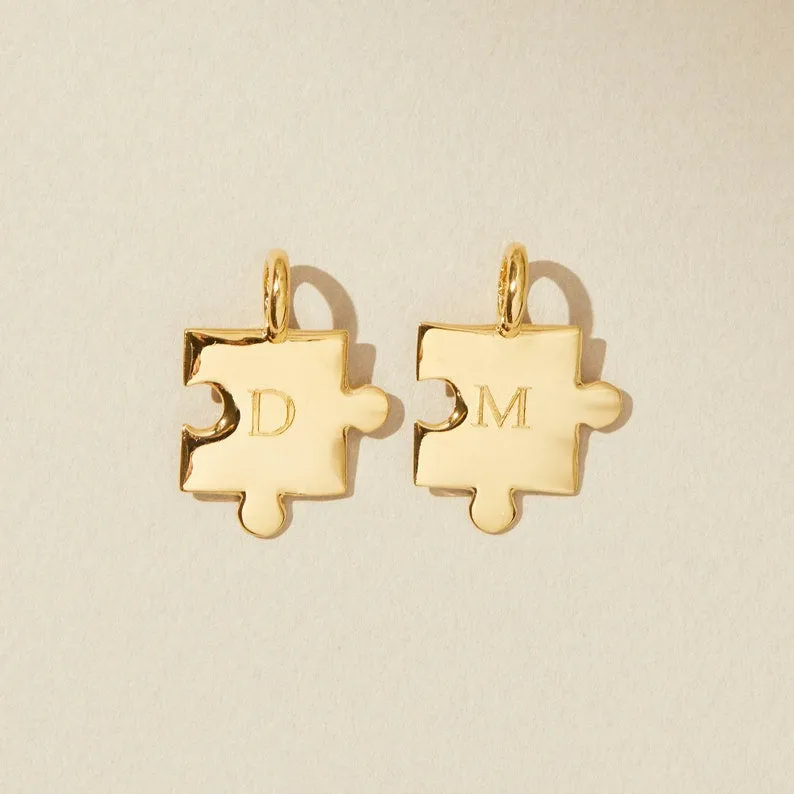 SOULMATE Personalized Puzzle Initial Necklace sold by Regina jewelry product image thumbnail 5