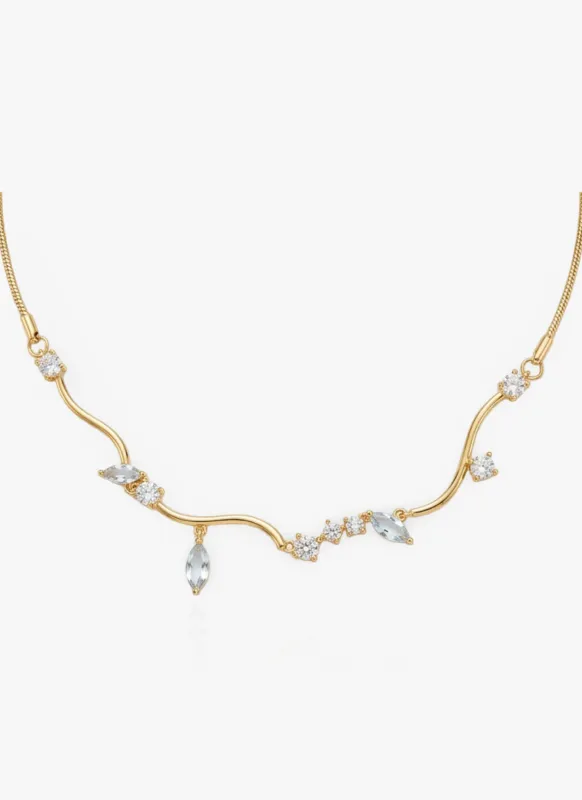 Dainty Dew Drop Necklace made by Regina jewelry