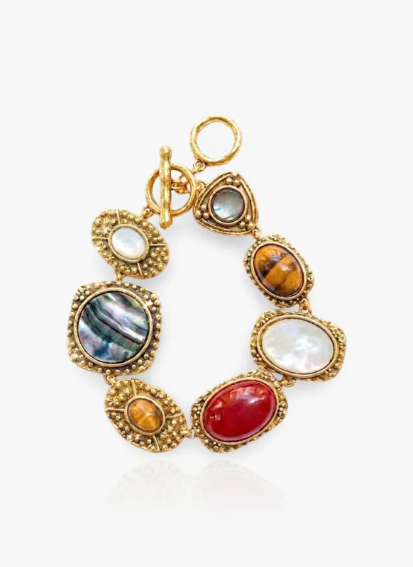 Carnelian Moonstone Bracelet made by Regina jewelry