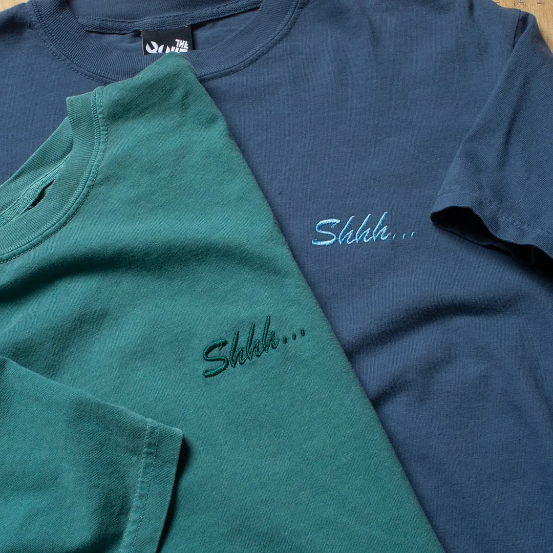 Shhh... Embroidered T - Midnight sold by The Quiet Life product image thumbnail 2