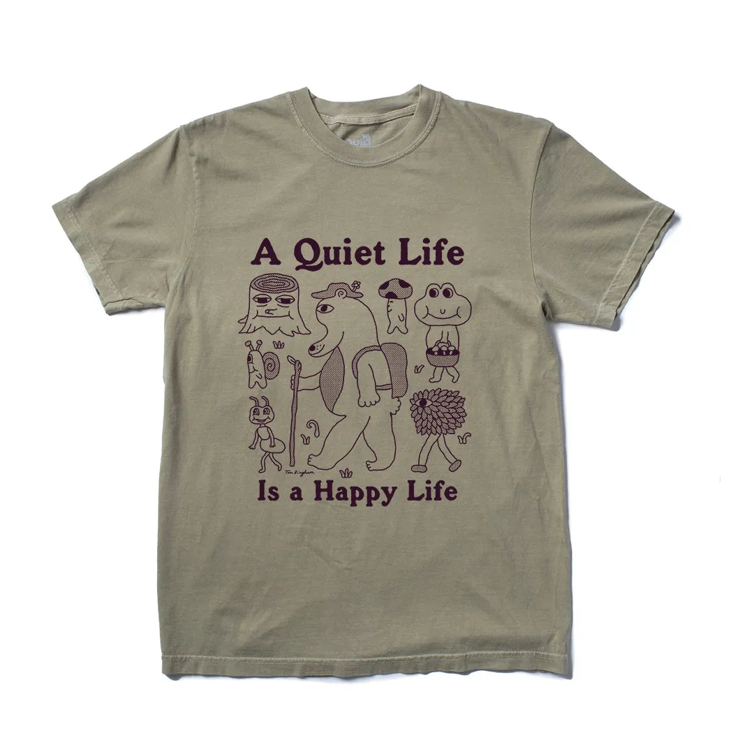 Happy Life T - Khaki sold by The Quiet Life