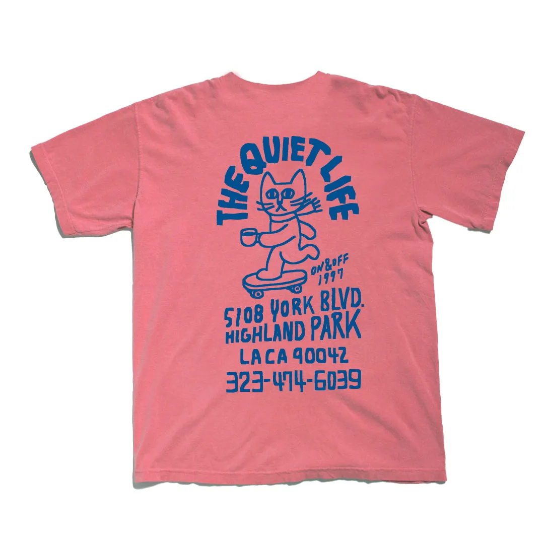Skating Cat T - Coral sold by The Quiet Life product image thumbnail 2