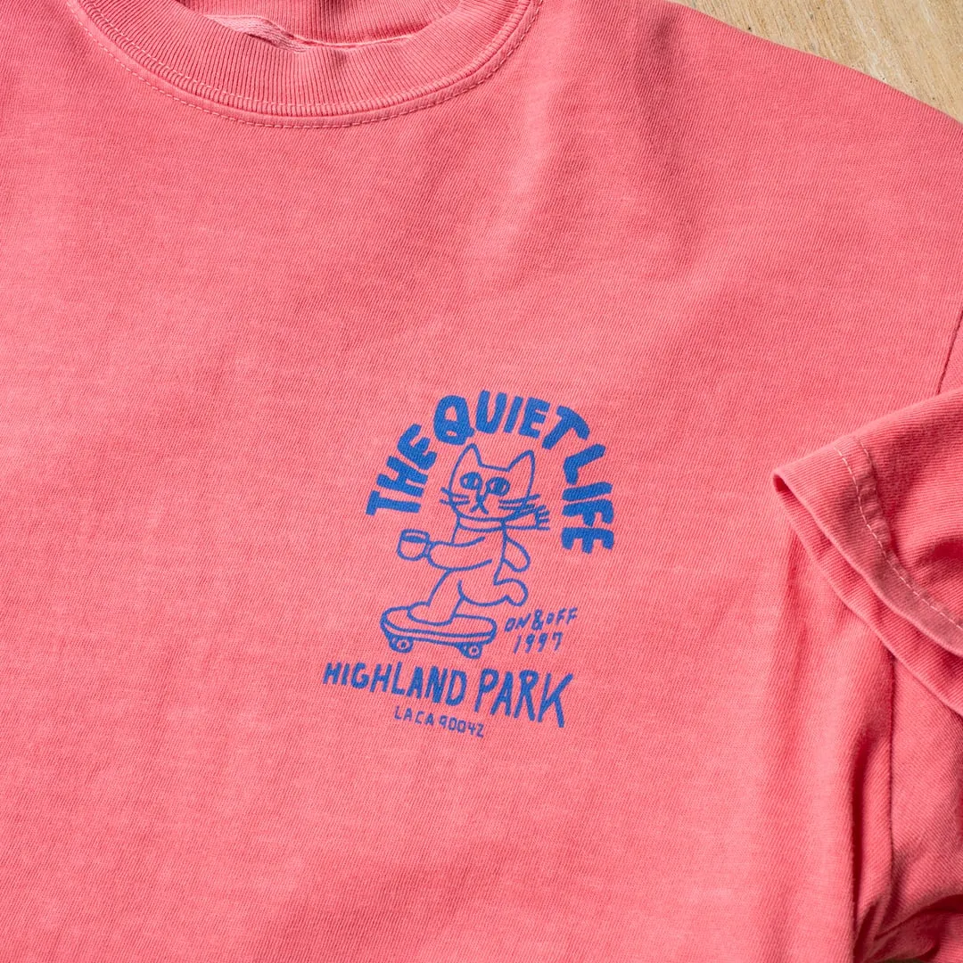Skating Cat T - Coral sold by The Quiet Life product image thumbnail 4