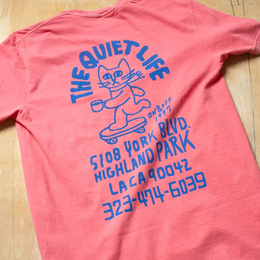 Skating Cat T - Coral sold by The Quiet Life product image thumbnail 3