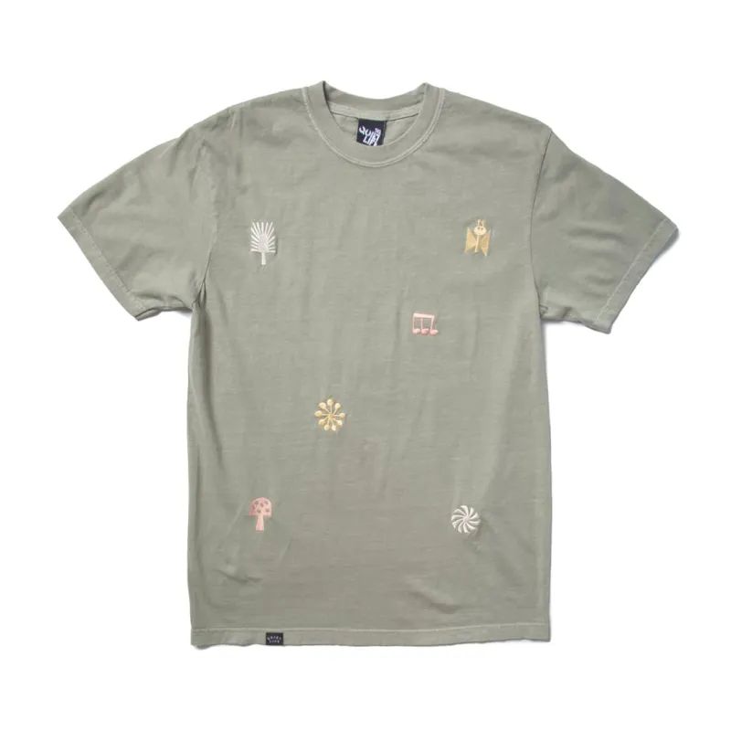 Higton Embroidered Pigment-Dyed T - MEDIUM ONLY made by The Quiet Life