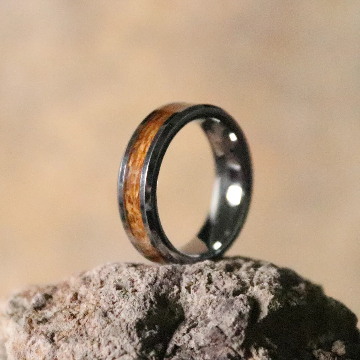 Teak Inlay Ring sold by Rose Anvil