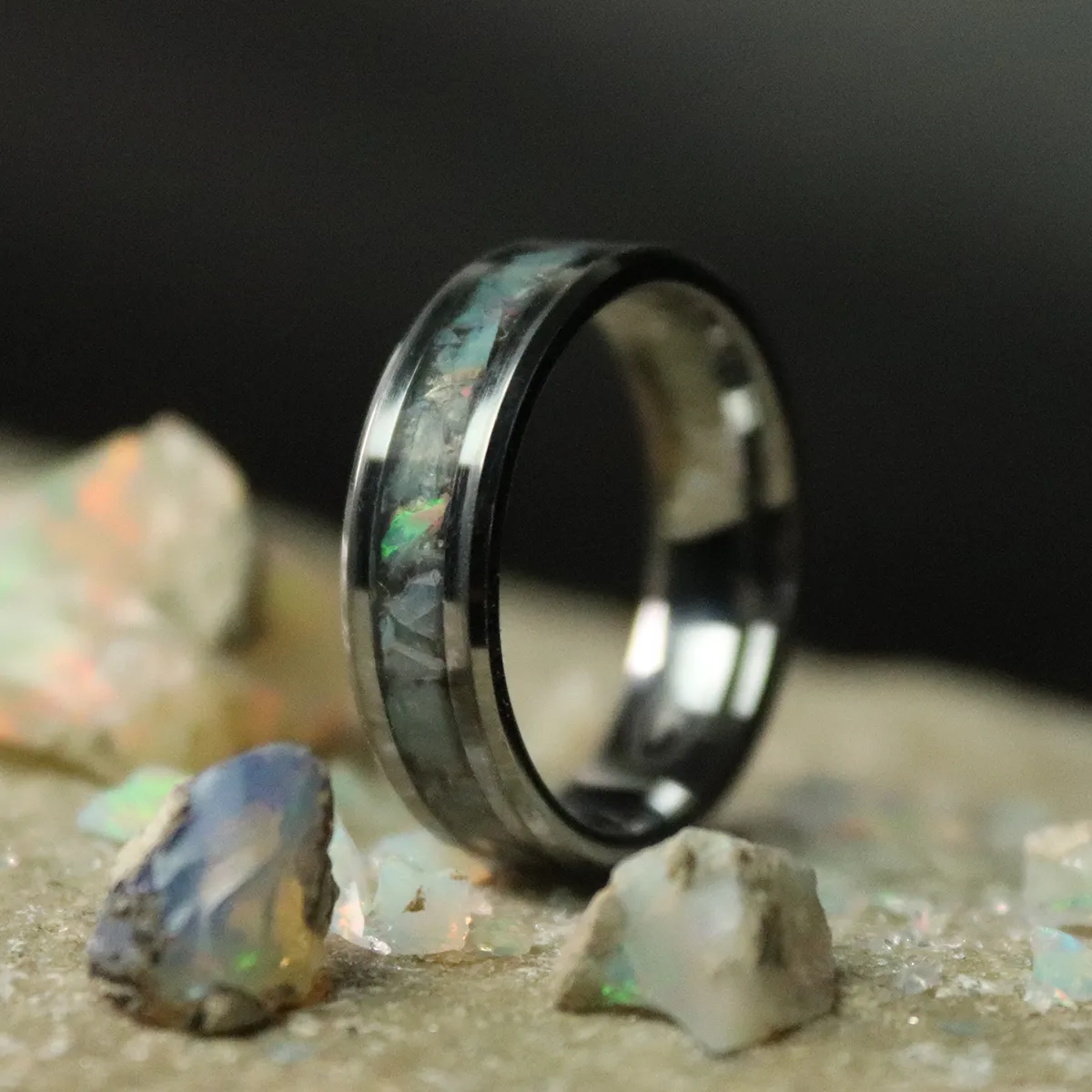 Opal Inlay Ring sold by Rose Anvil product image thumbnail 3