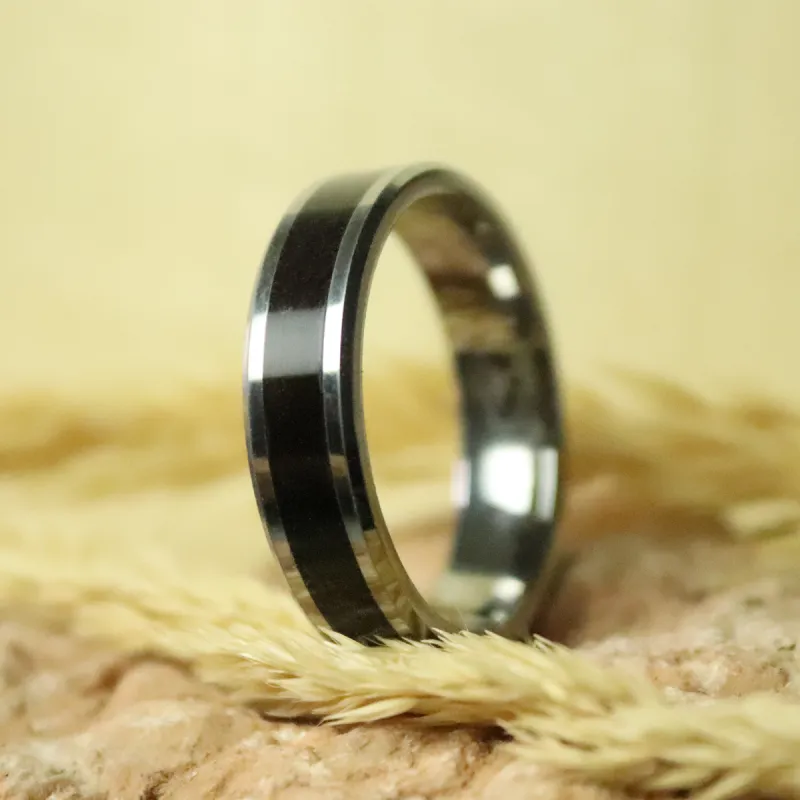 Rosewood Inlay Ring made by Rose Anvil