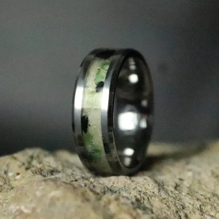 Aspen Emerald Inlay Ring sold by Rose Anvil product image thumbnail 2