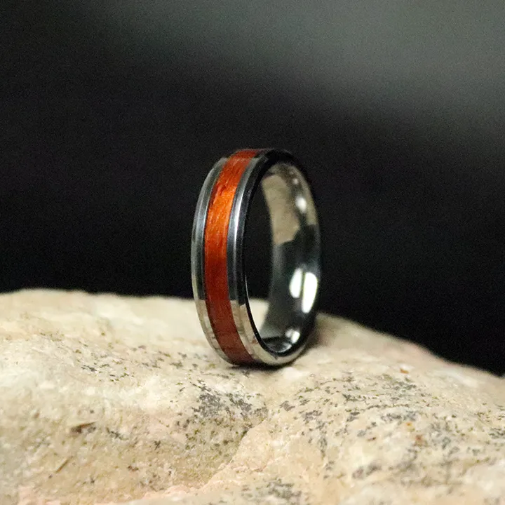 Padauk Wood Ring sold by Rose Anvil